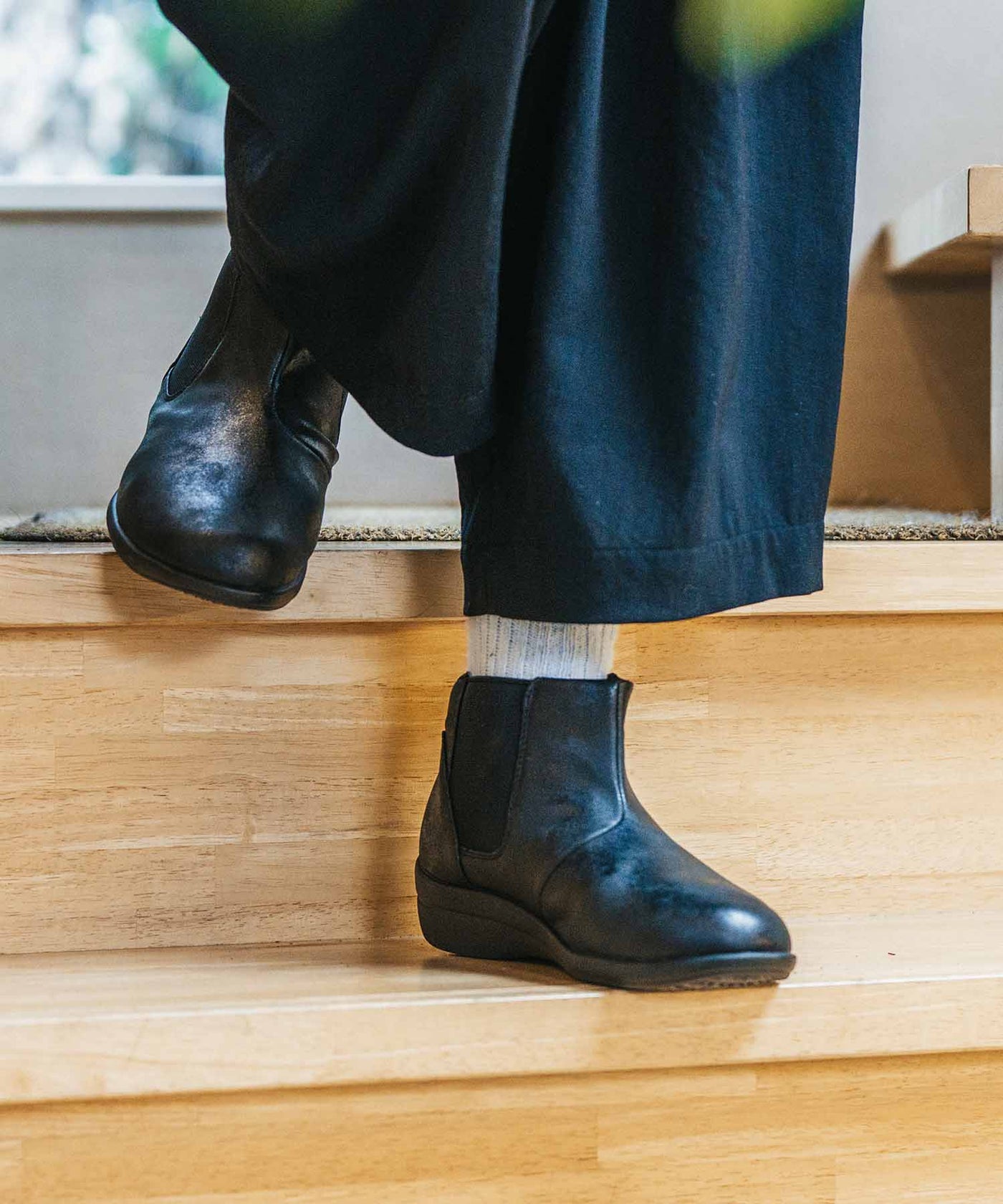 スライドフィットショートブーツ CR5201 – croissantshoesjp